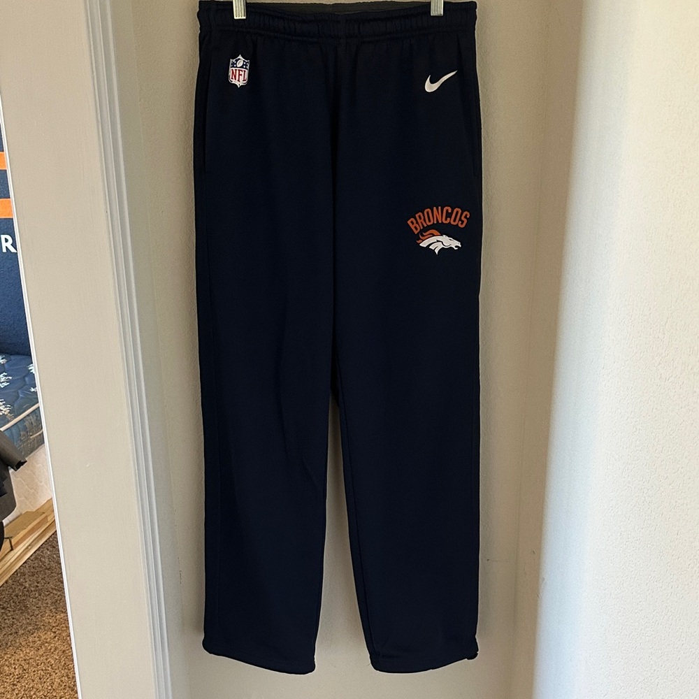 Nike Navy Broncos Joggers with Orange and White Logo
